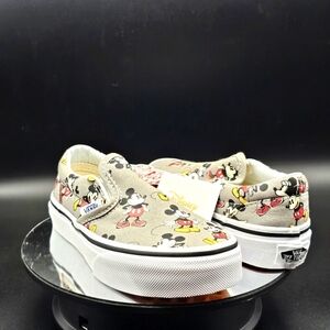 Vans Kids Mickey Mouse Classic Slip-On Shoes - Gray